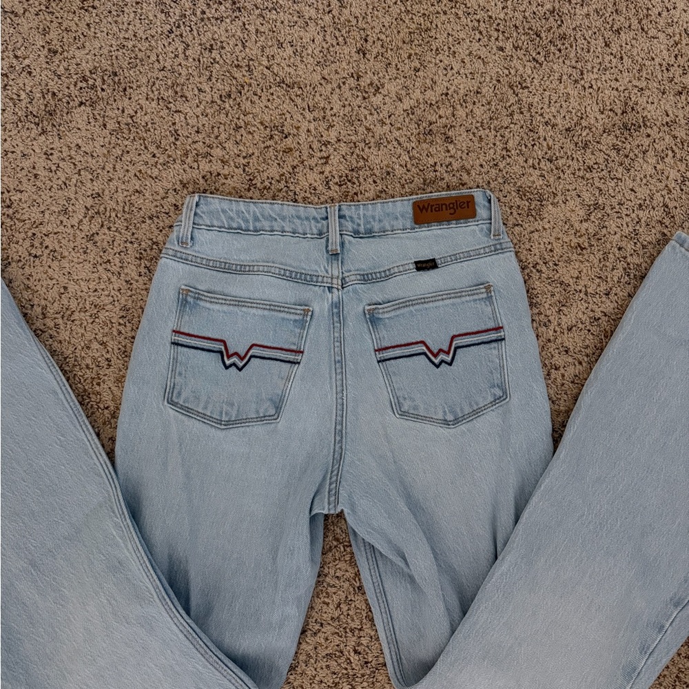 Light Blue Wrangler flare Jeans - Picture 5 of 5